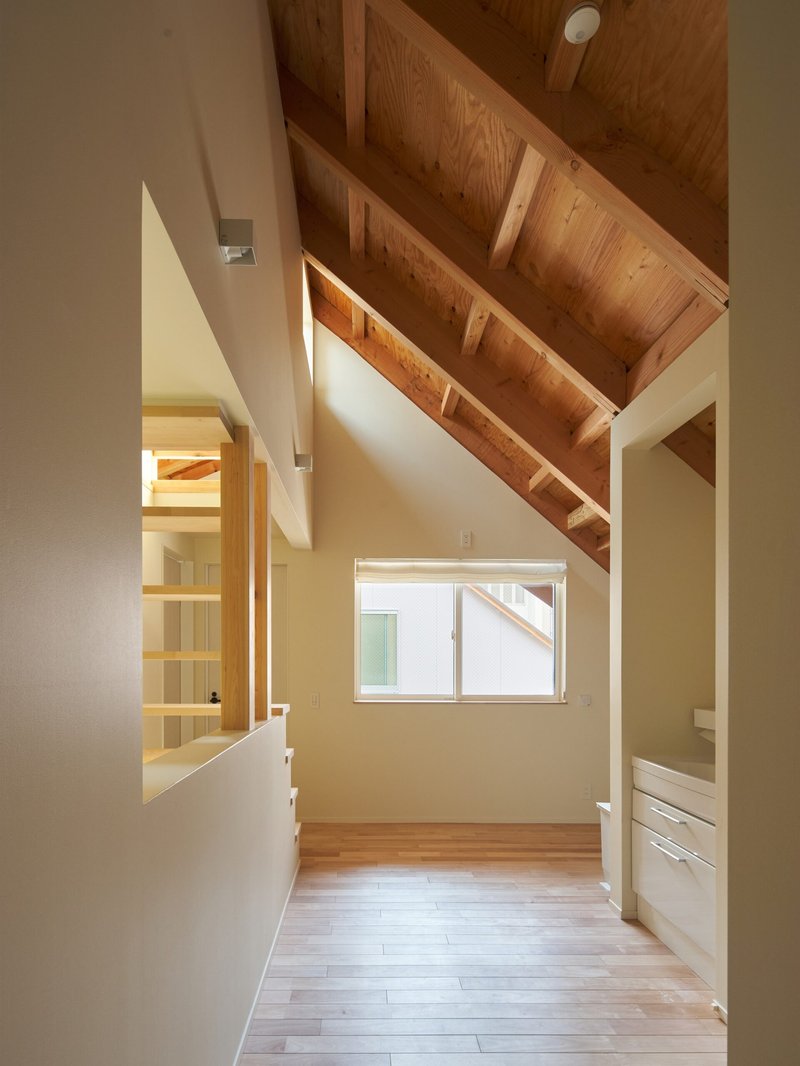 Two Large Roofs Leaning Together