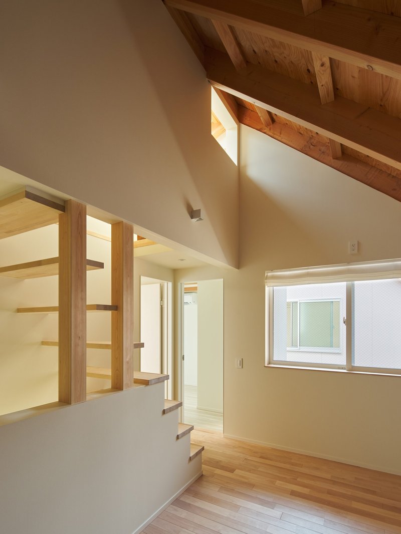 Two Large Roofs Leaning Together